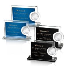 Calvina Globe Spheres Crystal Award - Crystal Awards