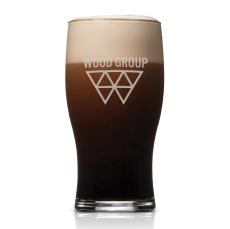 Elmhurst Beer Glass - Deep Etch - Etched Barware