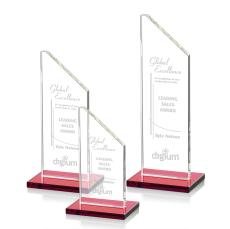 Dixon Red Peak Crystal Award - Glass Awards