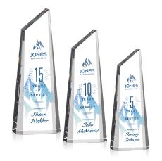 Akron Tower Full Color Obelisk Crystal Award - Full Color Awards