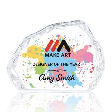 Aspen Iceberg Full Color Crystal Award - Full Color Awards