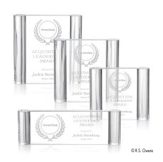 Opus Clear Rectangle Crystal Award - R.S. Owens