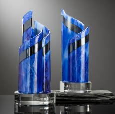 Shadow Dancer Blue Abstract / Misc Glass Award - Art Glass Awards