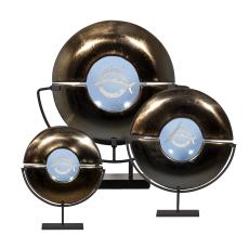 Unity Blue Circle Glass Award - Art Glass Awards