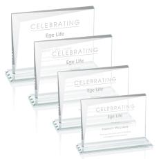 Mirela Clear  Rectangle Crystal Award - Crystal Awards