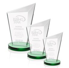Wiltshire Green Peak Crystal Award - Crystal Awards