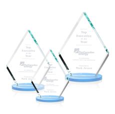 Canton Sky Blue Crystal Award - Crystal Awards