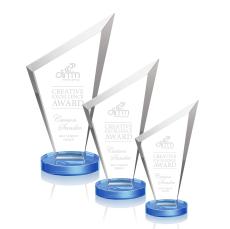 Condor Sky Blue Peak Crystal Award - Crystal Awards