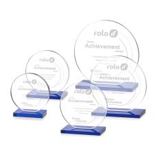 Victoria Blue Circle Crystal Award - Corporate Awards