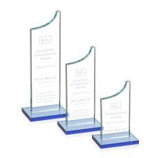 Eden Sky Blue Peak Crystal Award - Corporate Awards