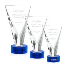 Mustico Blue Abstract / Misc Crystal Award - Glass Awards
