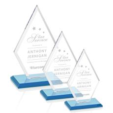 Tuscany Sky Blue Crystal Award - Crystal Awards