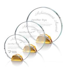 Maplin Amber Circle Crystal Award - Crystal Diamond Awards