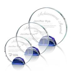 Maplin Blue Circle Crystal Award - Crystal Diamond Awards