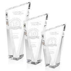 Plymouth Clear Peak Crystal Award - Crystal Awards