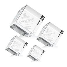 Burrill Corner Cube Crystal Award - Crystal Awards