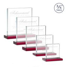 Terra Red  Crystal Award - Glass Awards