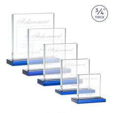 Terra Sky Blue  Crystal Award - Crystal Awards
