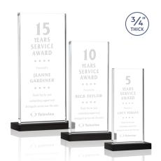 Arizona Black Rectangle Crystal Award - Crystal Awards
