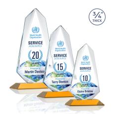 Sheridan Full Color Amber Abstract / Misc Crystal Award - Full Color Awards