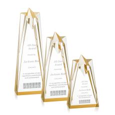 Rosina Gold Star Acrylic Award - Service Awards