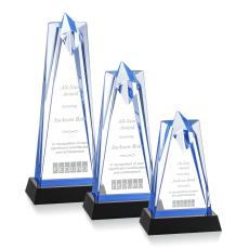Rosina Blue on Base Star Acrylic Award - Crystal Awards