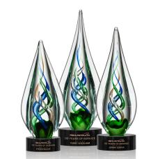 Mulino Black  Glass Award - Glass Awards