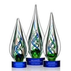 Mulino Blue  Glass Award - Glass Awards