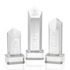 Jolanda Clear on Base Obelisk Crystal Award - Crystal Awards