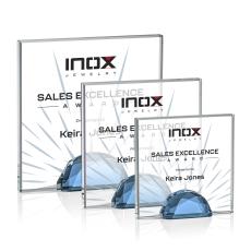 Entwhistle Full Color Sky Blue Crystal Award - Corporate Awards