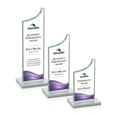 Eden Full Color White  Peak Crystal Award - Crystal Awards