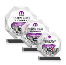 Kitchener Full Color Black Crystal Award - Crystal Awards