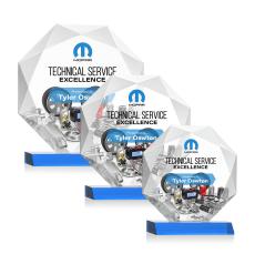 Kitchener Full Color Sky Blue Crystal Award - Full Color Awards