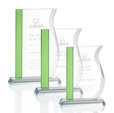 Burbank Green  Abstract / Misc Crystal Award - Glass Awards