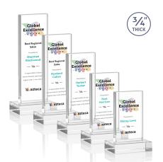 Holmes Full Color Clear Rectangle Crystal Award - Crystal Awards