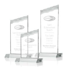 Oakwood Clear Peak Crystal Award - Crystal Awards