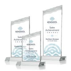 Oakwood Full Color Clear Peak Crystal Award - Corporate Awards