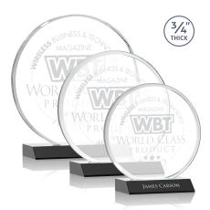 Blackpool Black Circle Crystal Award - Crystal Awards