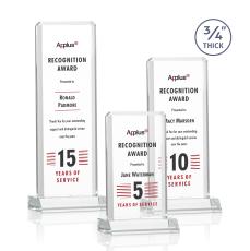 Southport Full Color Clear Rectangle Crystal Award - Full Color Awards