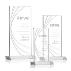 Hawkins Liquid Clear Rectangle Crystal Award - Corporate Awards