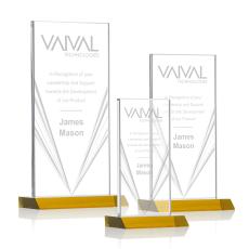 Seaford Liquid Amber  Rectangle Crystal Award - Corporate Awards