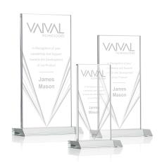 Seaford Liquid Clear Rectangle Crystal Award - Corporate Awards