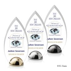 Contour Hemisphere Full Color Arch & Crescent Acrylic Award - Full Color Awards