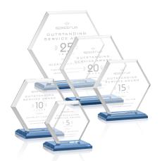 Barnett Sky Blue Crystal Award - Corporate Awards