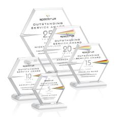 Barnett Full Color White Crystal Award - Crystal Awards