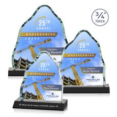 Dunwich Full Color Black Crystal Award - Crystal Awards
