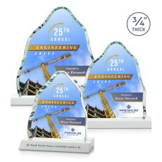 Dunwich Full Color White Crystal Award - Crystal Awards