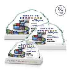 Highbridge Full Color White Crystal Award - Crystal Awards