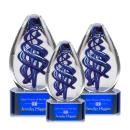 Expedia Blue on Paragon Base Glass Award