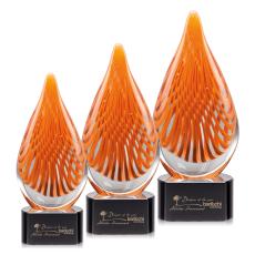 Aventura Black on Paragon Base Glass Award - Modern Awards